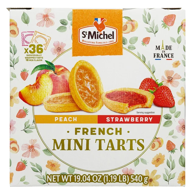 ST MICHEL FRENCH MINI TARTS 19.05 OZ (1.19 LBS)