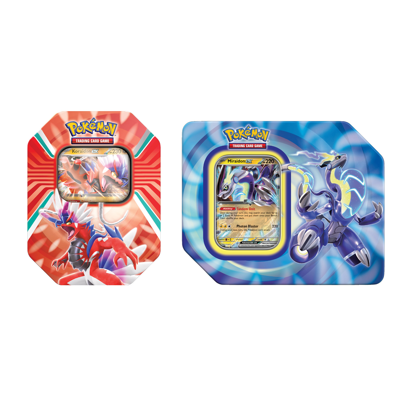 Pokémon Scarlet & Violet Series V-Tin & Window Tin (Miraidon & Koraidon)