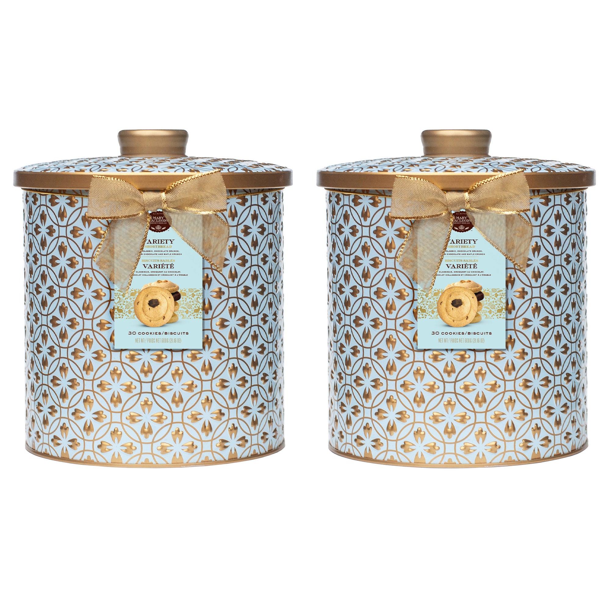 Mary Macleod's Embossed Jar Tins with a Variety of Shortbread