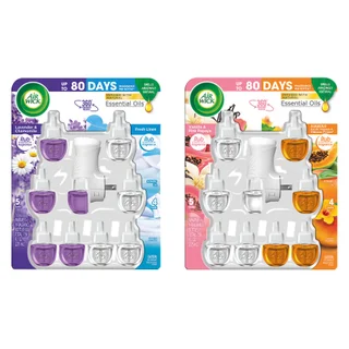 AIRWICK SCENTED OILS 1 WARMER + 9 REFILLS