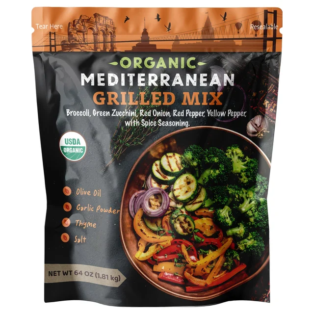 SMART HARVEST ORGANIC GRILLED MEDITERRANEAN MIX VEGETABLES 4 LBS