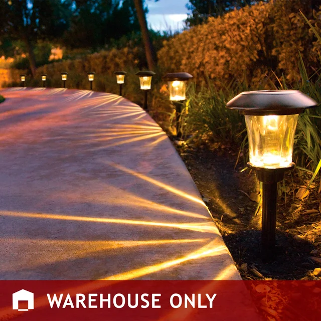 SMARTYARD SOLAR LED 13.8"H PATHWAY LIGHTS 8PK ^