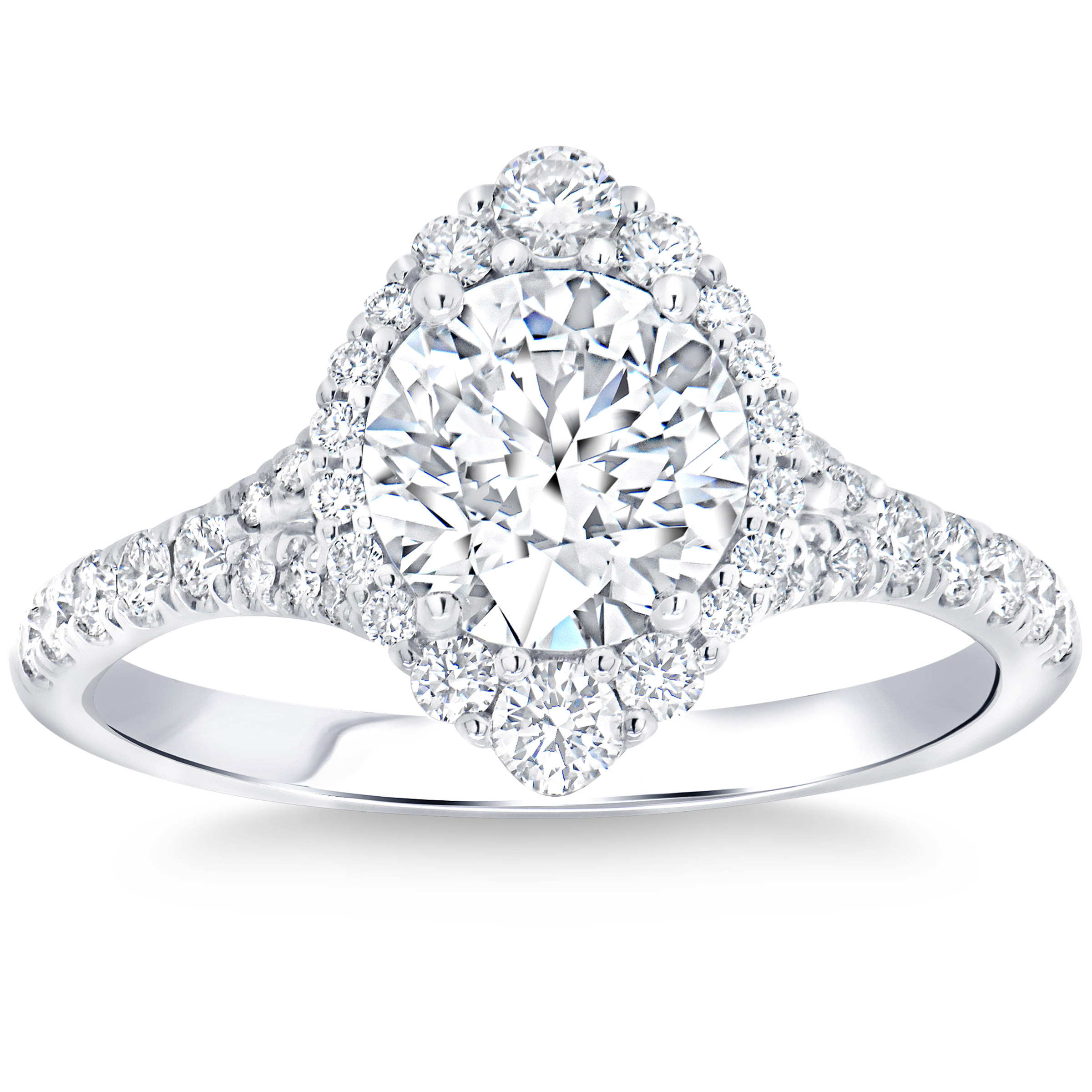 Round Brilliant Diamond Rings For Women Costco Princess Round - Main Image