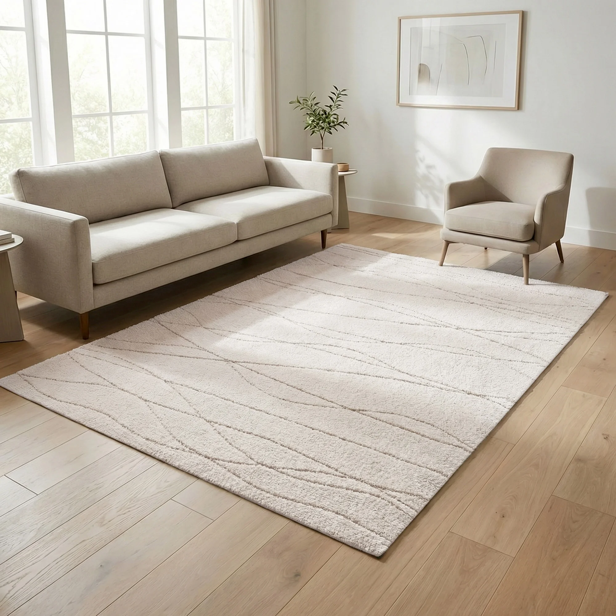 Gertmenian Turin Area Rug, Kie Ivory, 5'3” x 7' | Costco