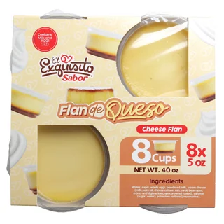 EL EXQUISITO SABOR CHEESE FLAN 8/5 OZ (2.5 LBS)