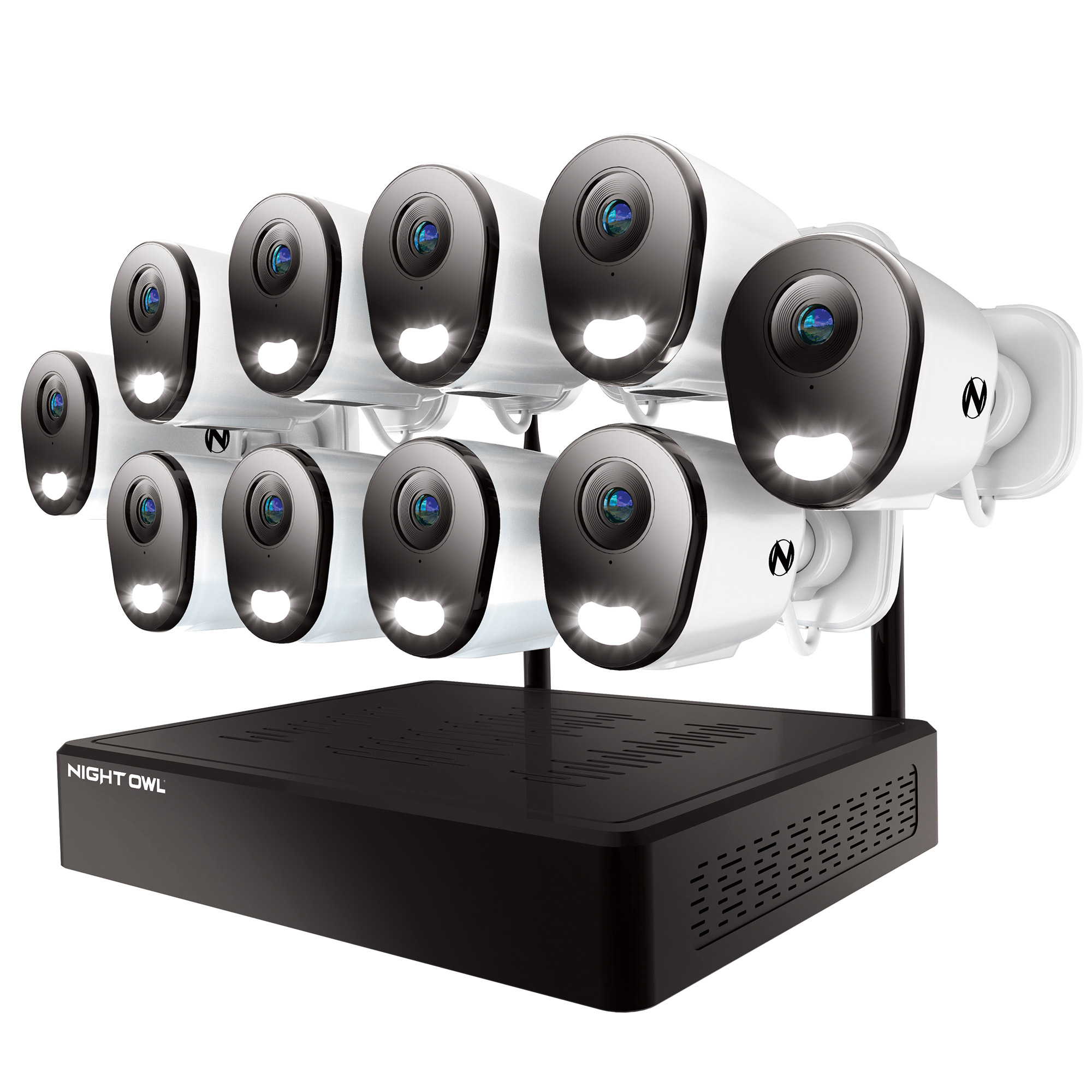 Night Owl 10 Channel  10 AC Plug-in 4K Camera Wi-Fi 2TB NVR Security Camera System