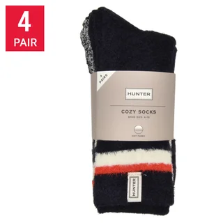 HUNTER WOMEN'S CREW SOCK 4PR