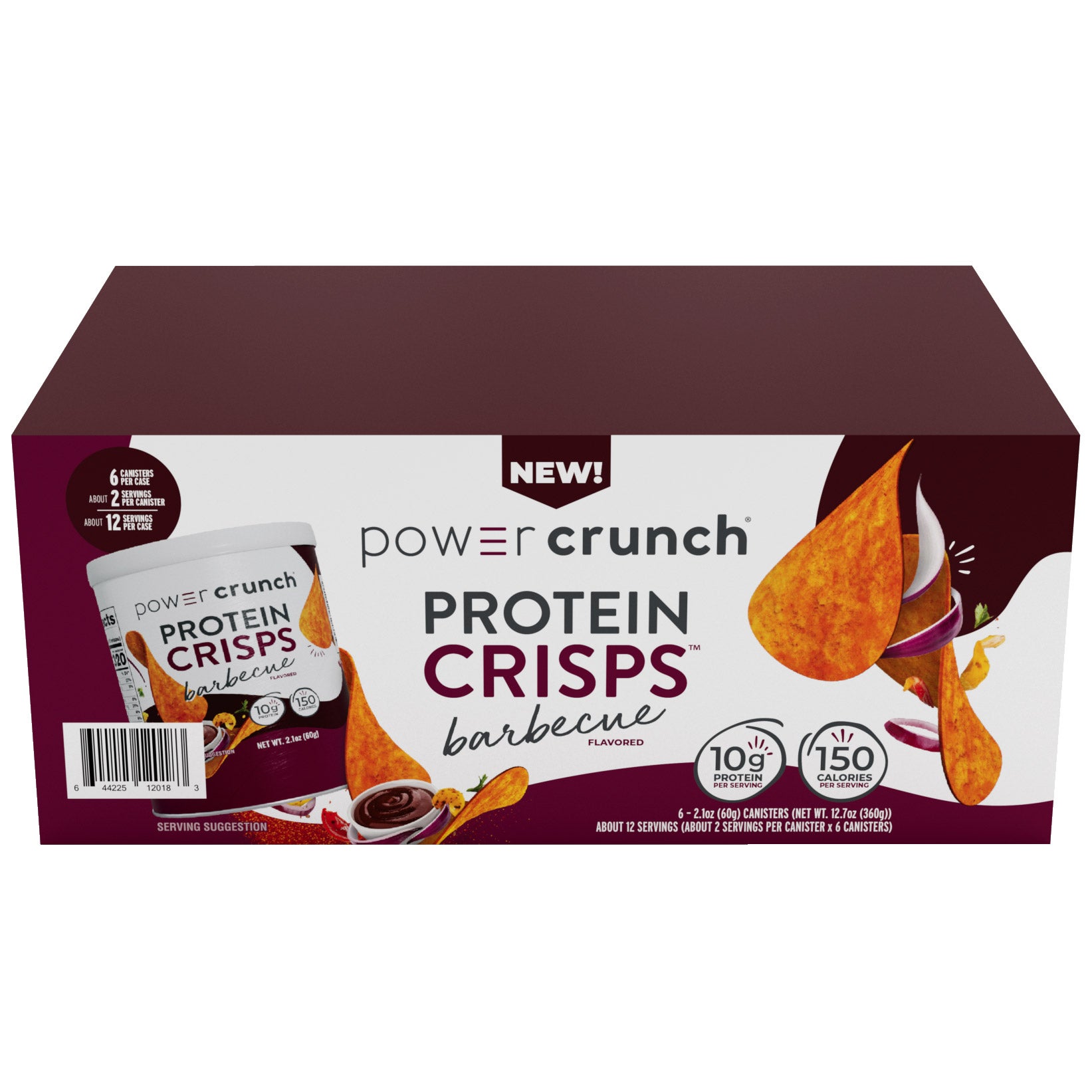 Power Crunch Protein Crisps, Barbecue, 2.1 oz, 6-count | Costco