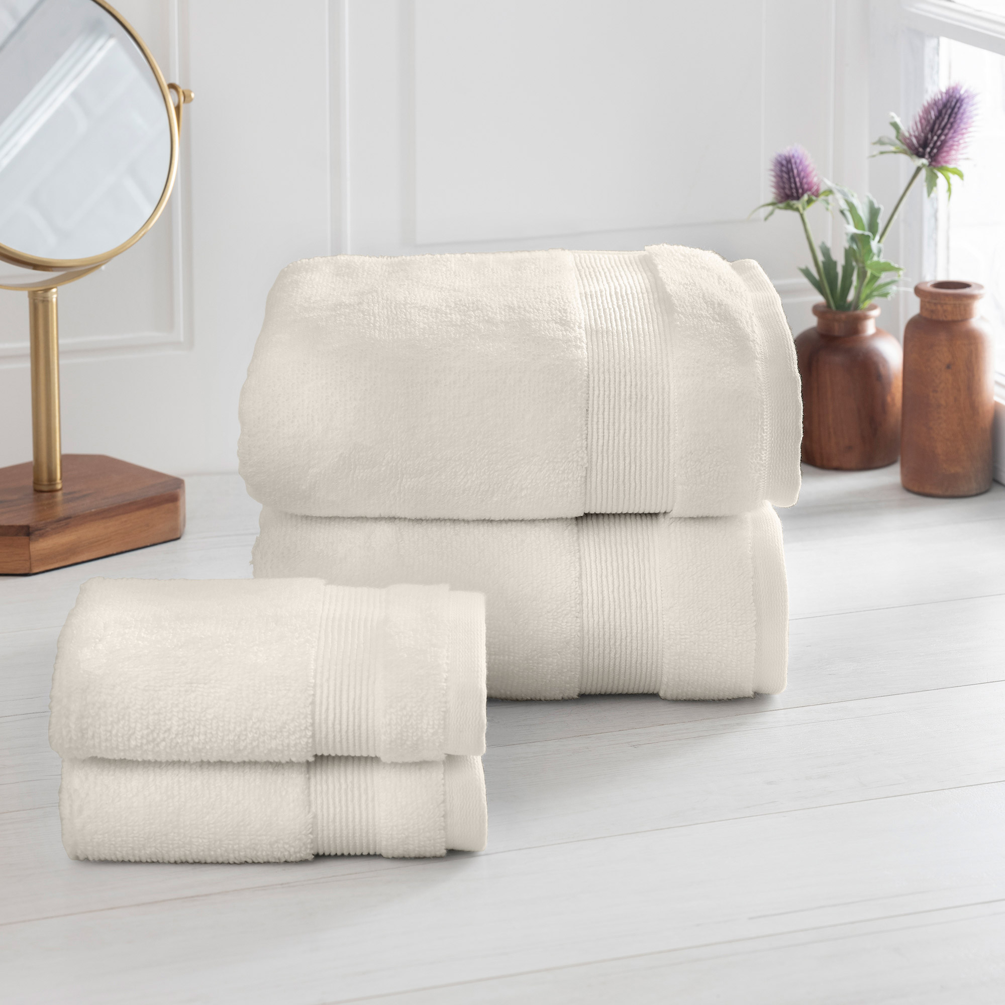 Plush Turkish Cotton Bath Towels