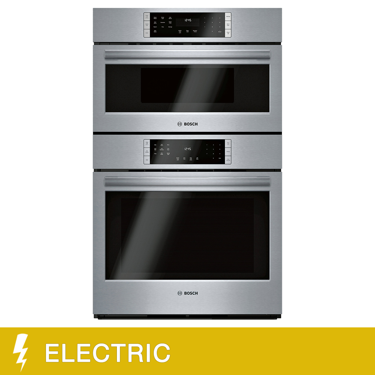 Bosch 800 Series 30 in. 6.2 cu ft. Stainless Steel Electric Microwave Combination Double Wall Oven