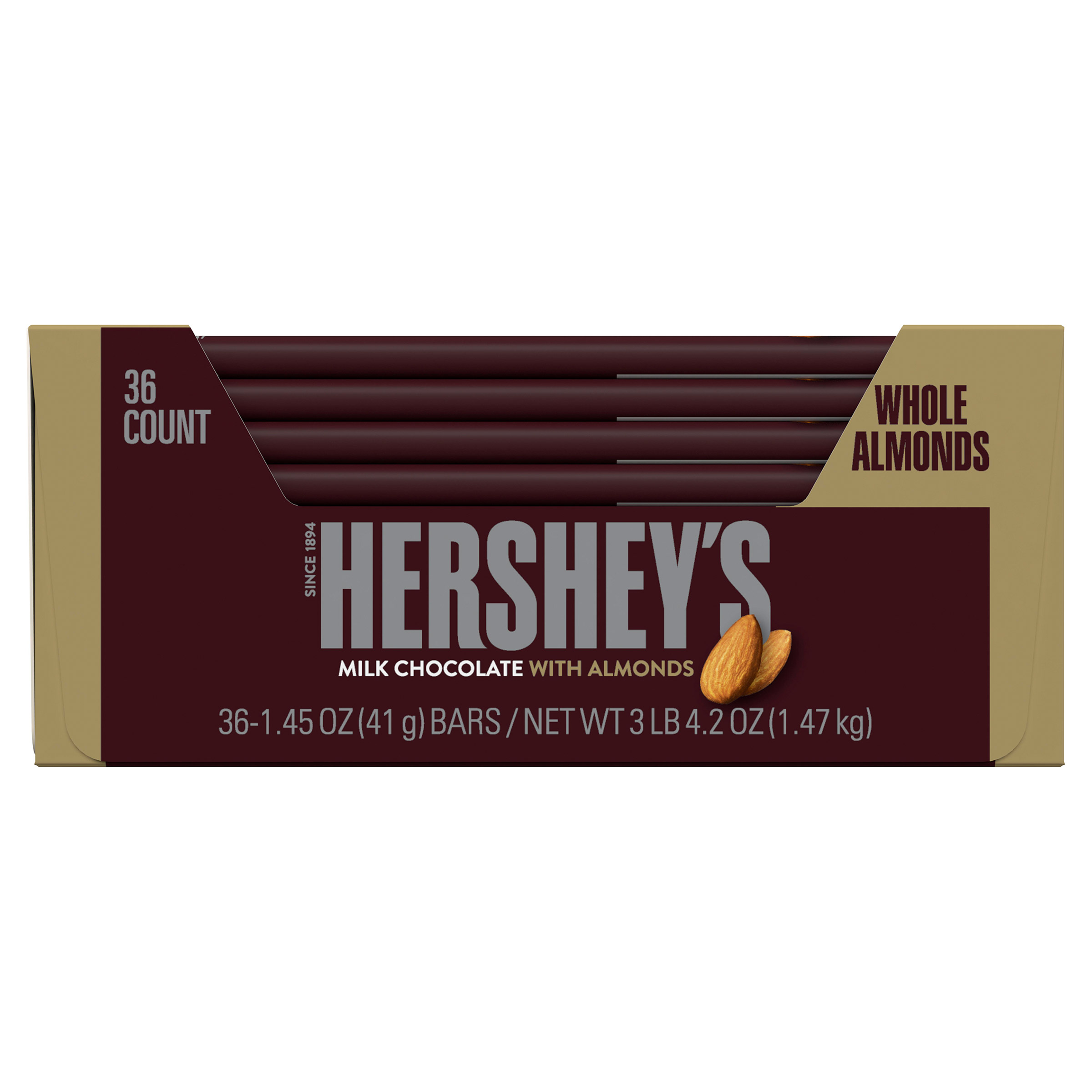 Hershey's Milk Chocolate With Almonds  1.45 oz  36-count