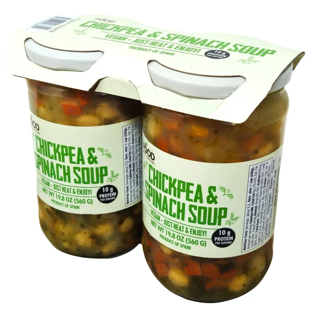 FOOD WITH PURPOSE CHICKPEA & SPINACH SOUP 2/19.8 OZ