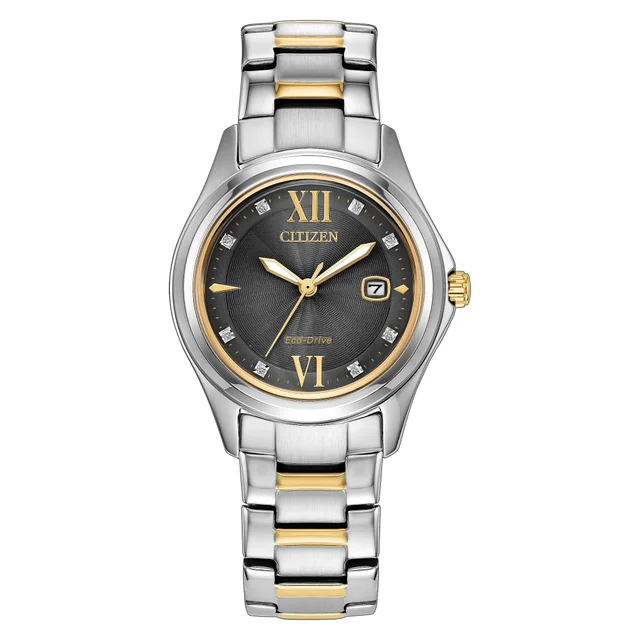 Citizen Eco-Drive Dress Classic Stainless Steel Gray Dial Women's Quartz Watch, 30mm