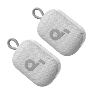 Soundcore Select 4 Go Bluetooth Speaker by Anker, 2-pack Bundle, White