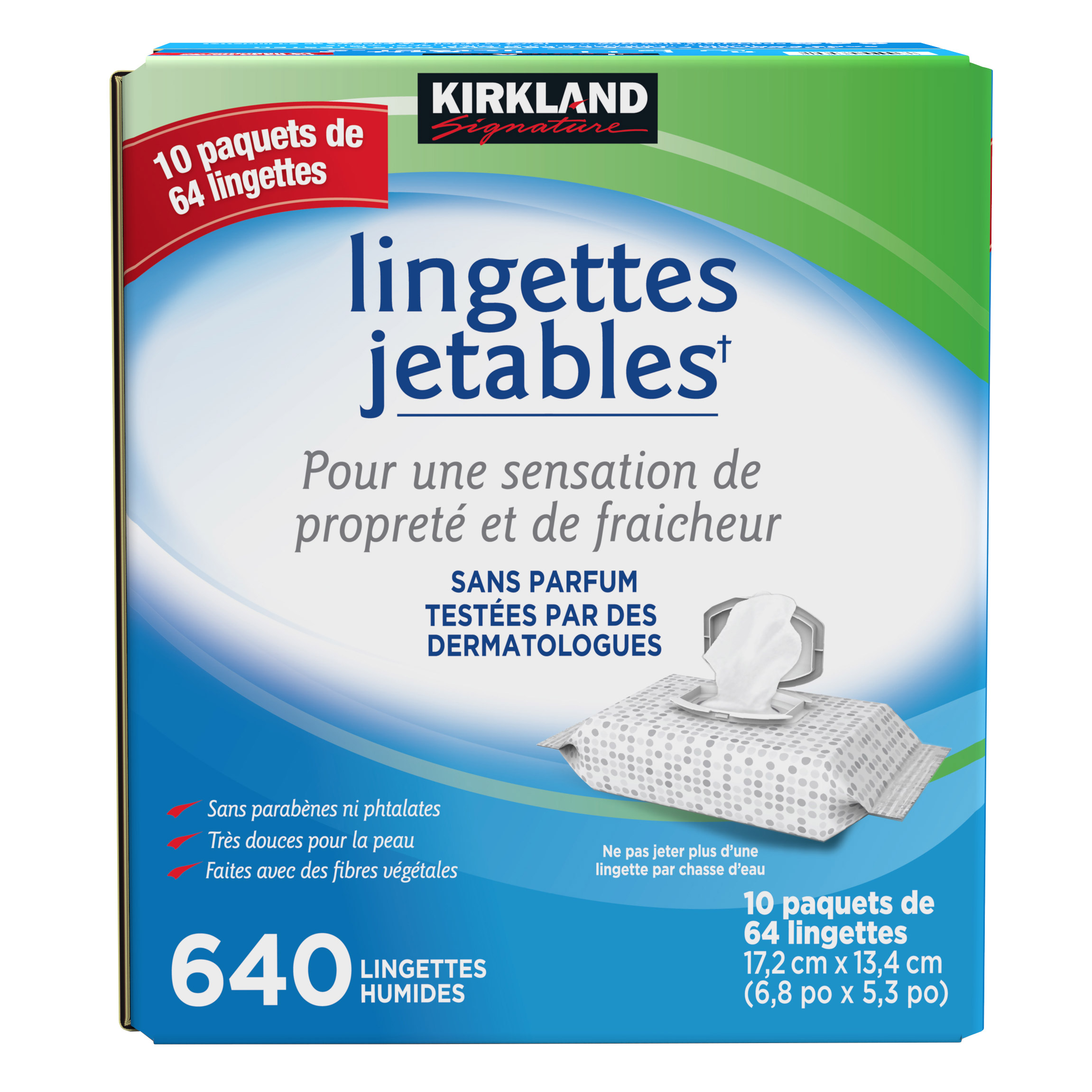 Kirkland Signature Lingettes Jetables 640 Lingettes