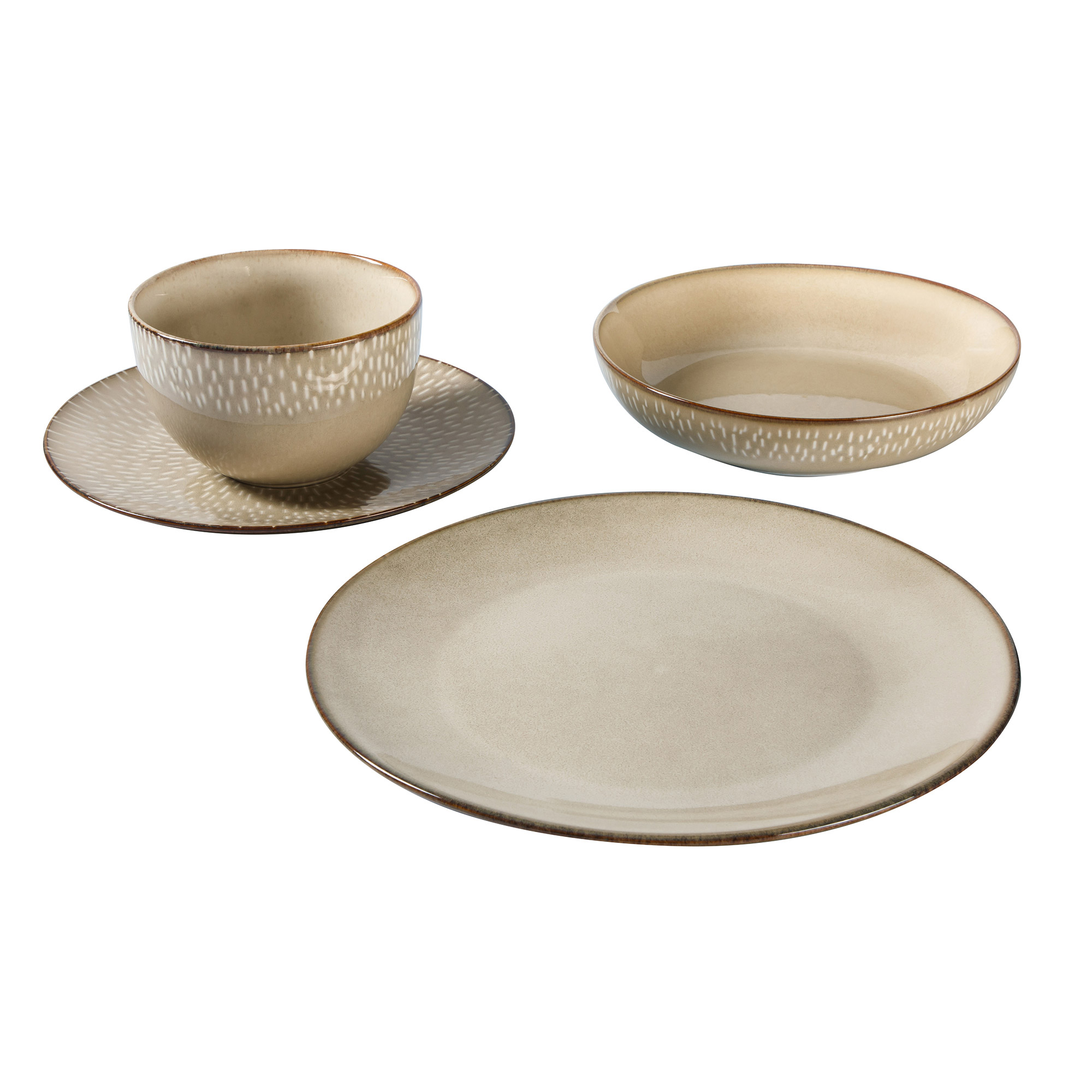 Laurie Gates Catalina Stoneware Dinnerware Set, 16-pieces