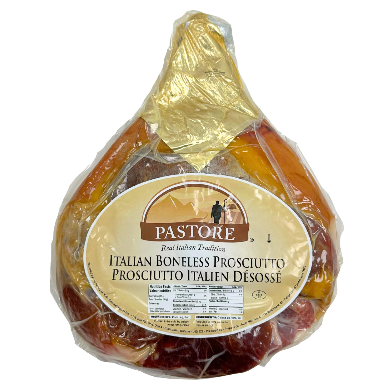 Pastore Italian Boneless Pressed Prosciutto 5.7 kg (12.5 lb)