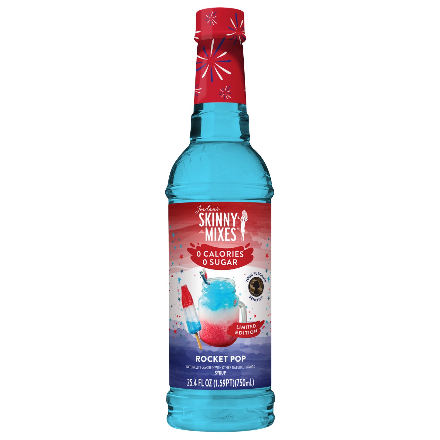 Jordan's Skinny Mixes Syrup, Sugar Free, Limited Edition Rocket