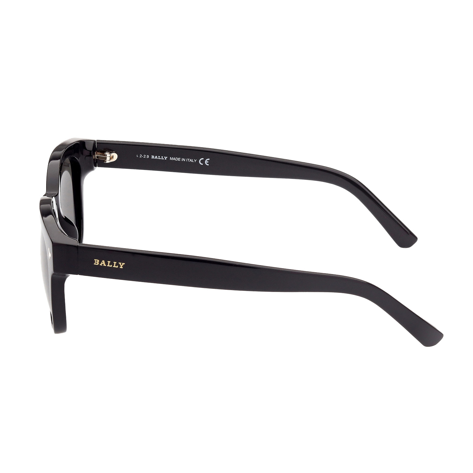 BALLY BY0033-H Shiny Black Smoke Sunglasses | Costco display picture 1