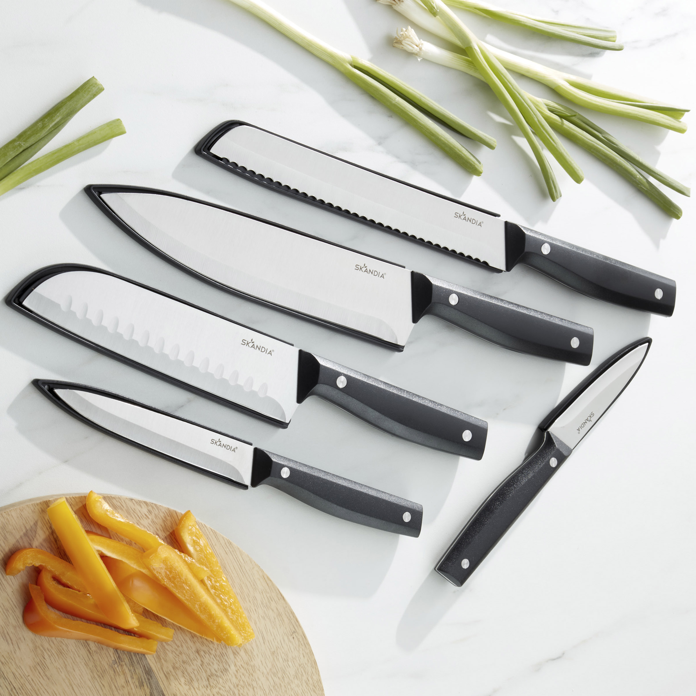 Skandia Knife Set with Sheaths, 5-piece