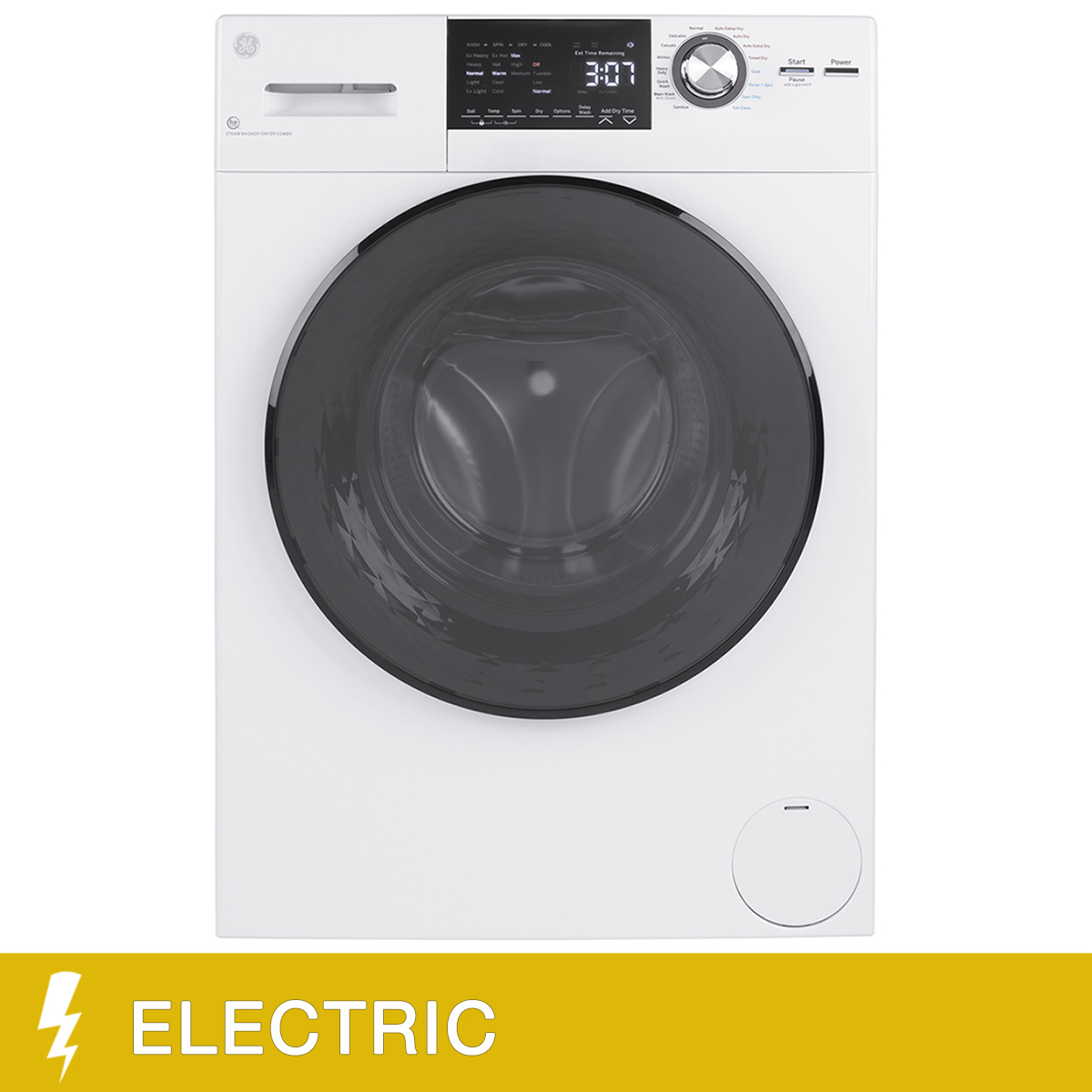 GE 2.4 cu. ft. High-Efficiency Ventless ELECTRIC All-in-One Washer Dryer