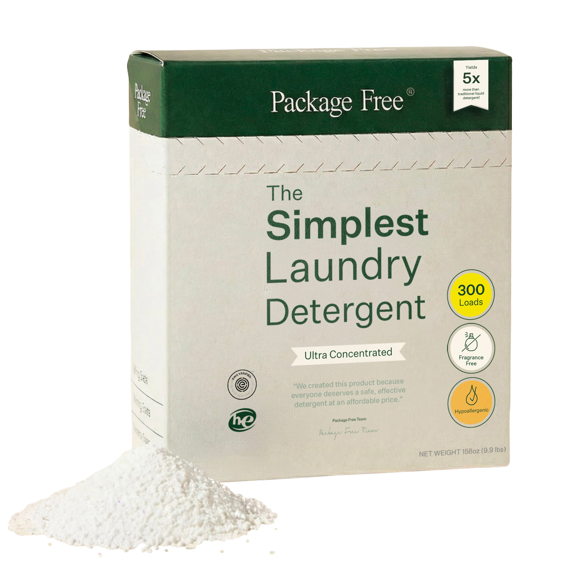 Package Free The Simplest Laundry Detergent
