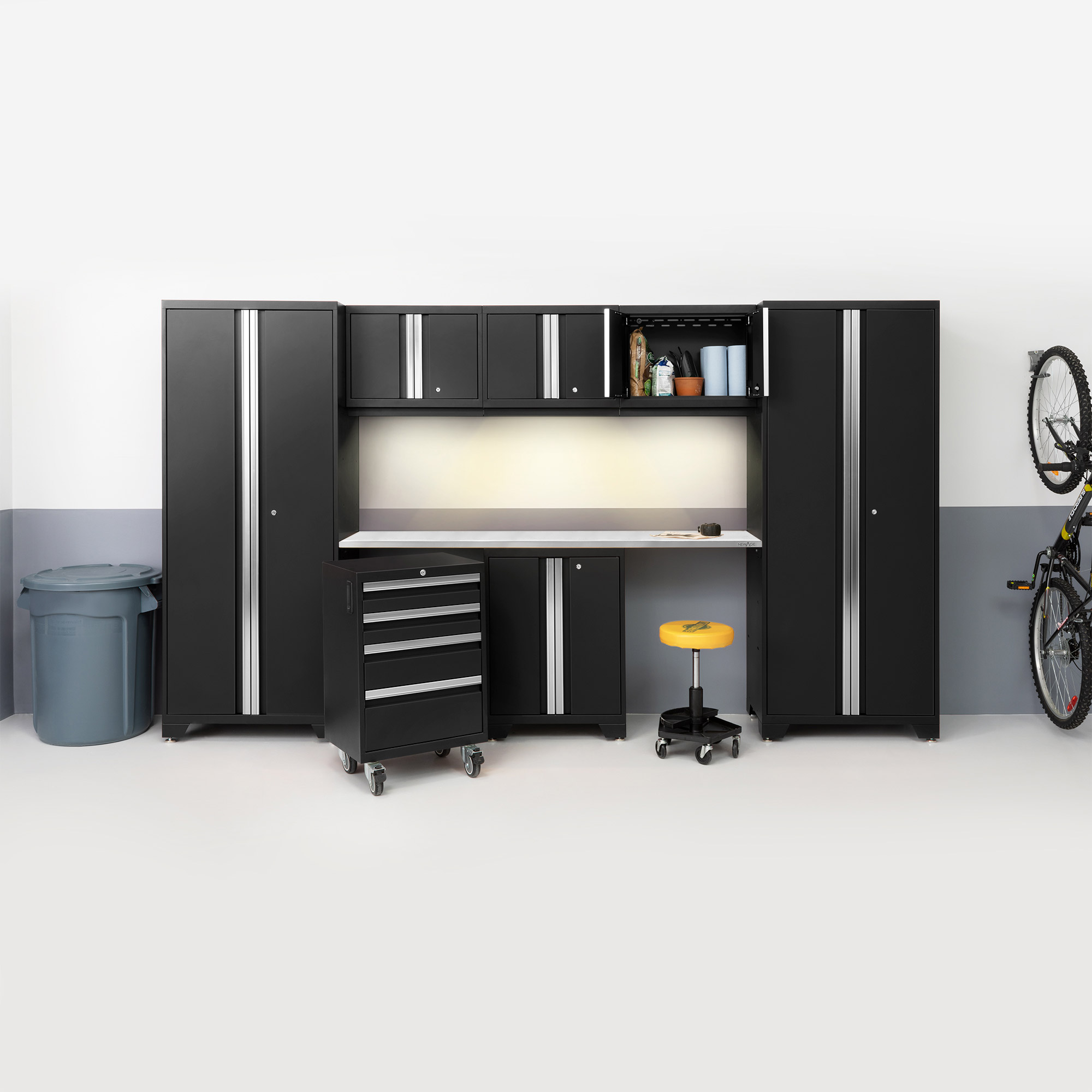 NewAge Products Bold 3.0 Series Storage Cabinet 8-piece Set