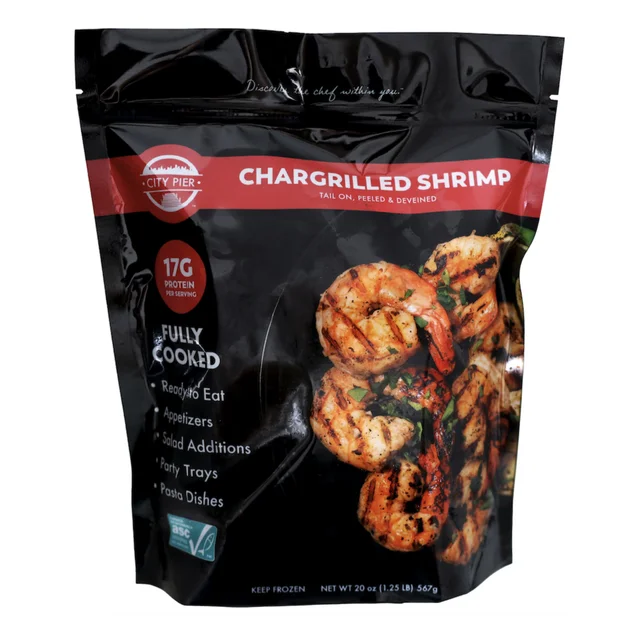 CITY PIER CHARGRILLED FULLY COOKED SHRIMP 31/40 CT 1.25 LBS
