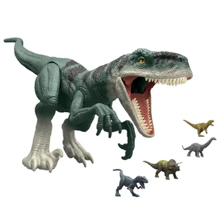 JURASSIC WORLD SUPER COLOSSAL DINO WITH 4 MINI DINOS