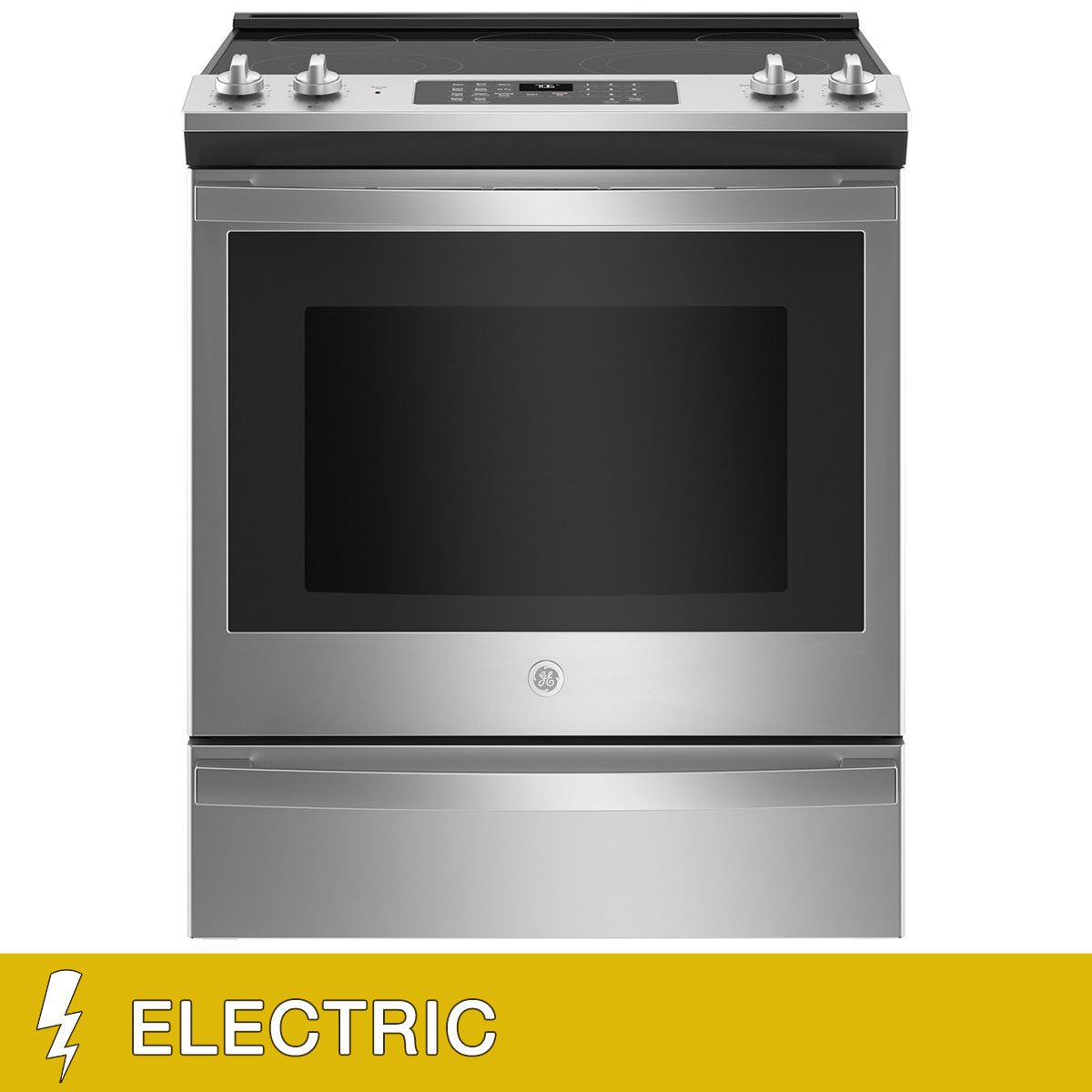 GE 5.3 cu. ft. Slide-In Electric Convection Range with Convection and No Preheat Air Fry