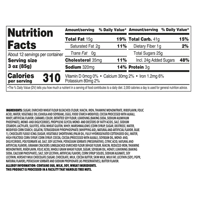 JEANS POSH PANTRY SMORES BUNDT CAKE 36 OZ