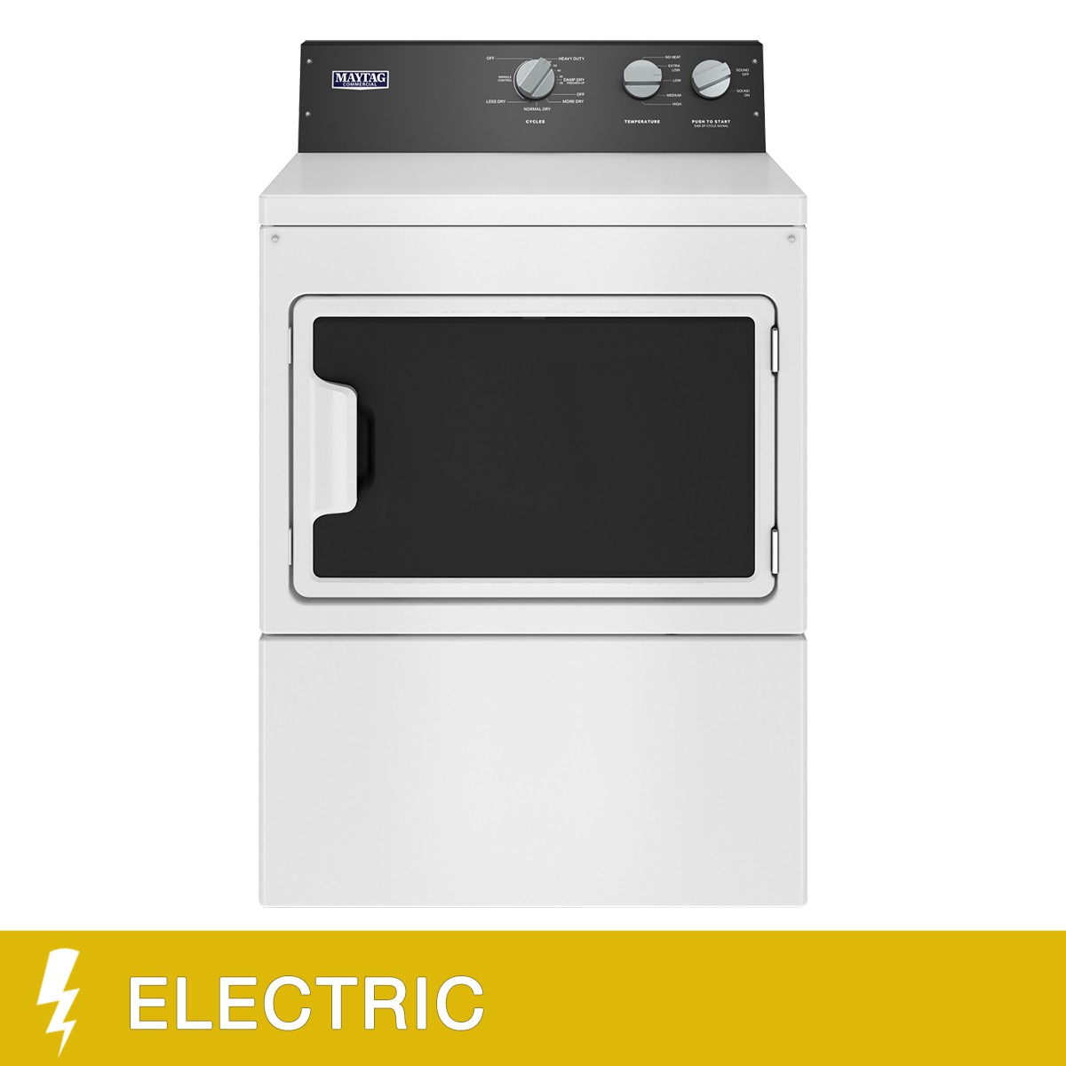 Maytag 7.4 cu ft. White Electric Commercial-Grade Residential Dryer with IntelliDry Sensor