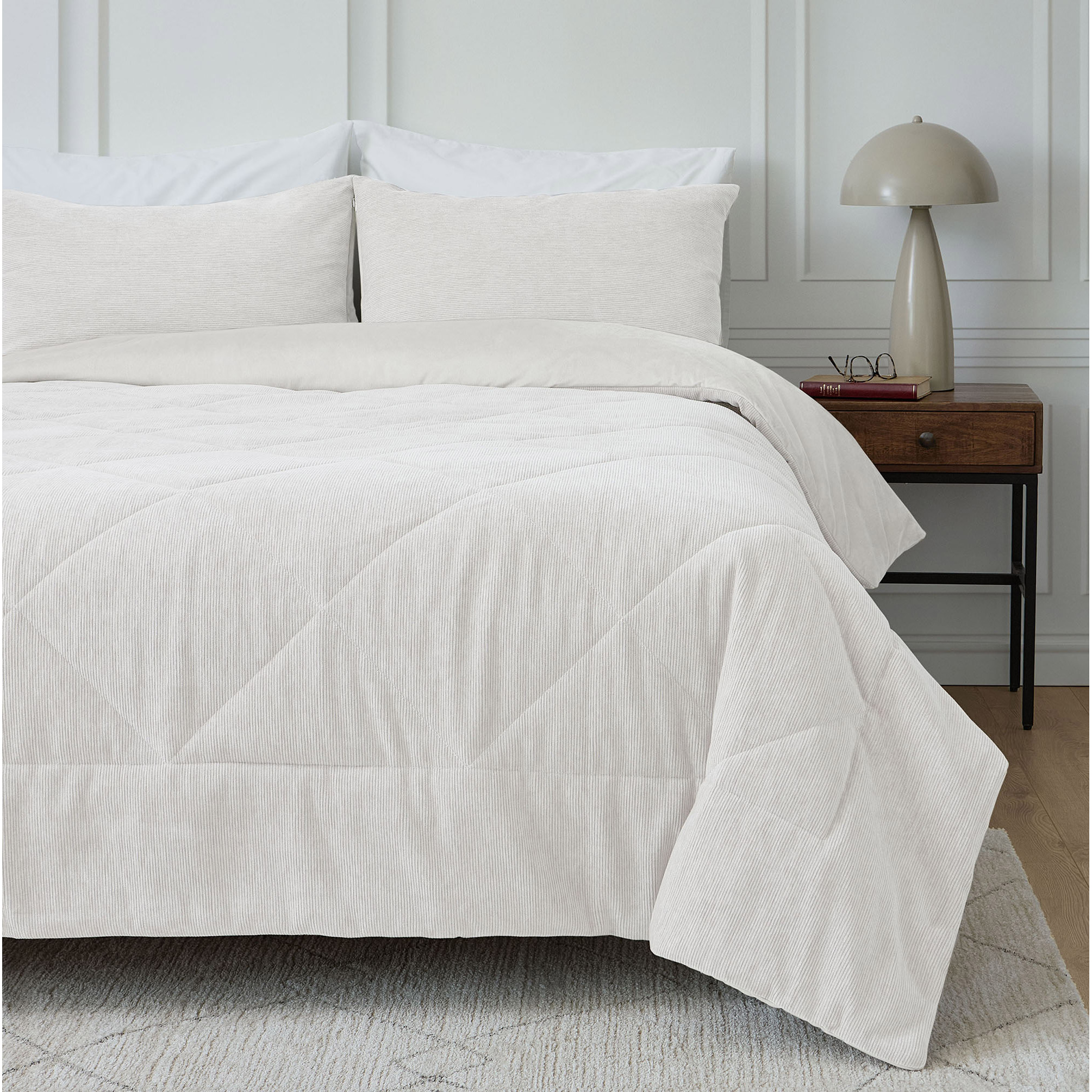 Roots Home Corduroy Comforter Set, 3-piece