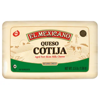 El Mexicano Queso Cotija Cheese, 3.5 lbs