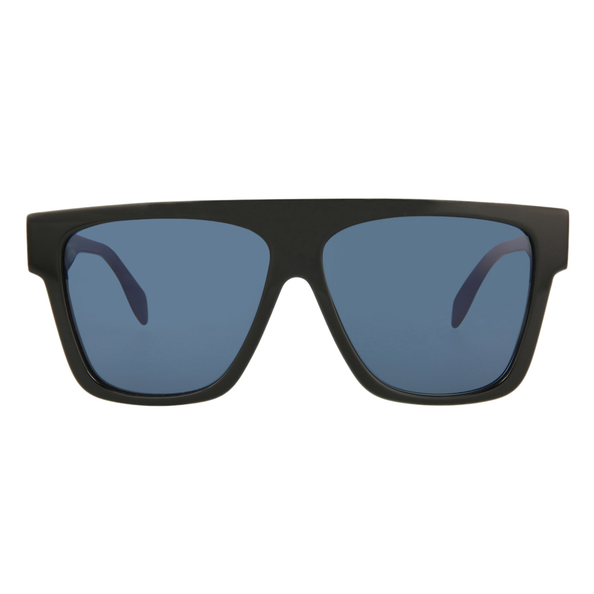 Alexander McQueen AM0302S Black Blue Sunglasses | Costco display picture 1