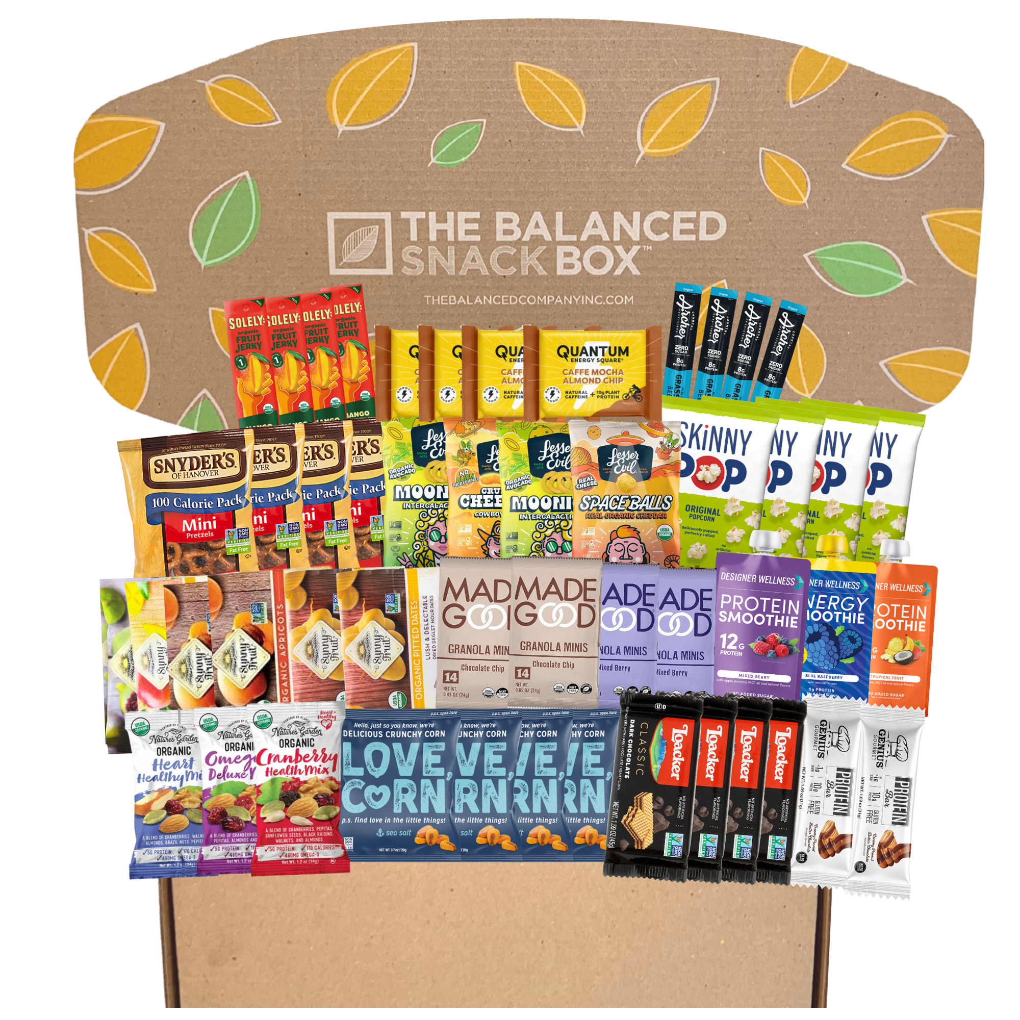 The Balanced Company  Healthy Snack Box  50-piece