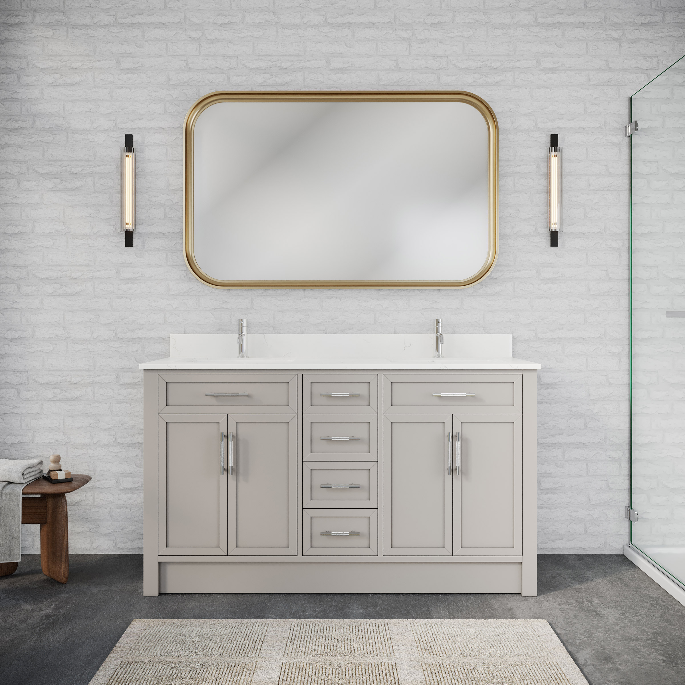 Studio Bathe Brooklyn Vanity in Warm Grey