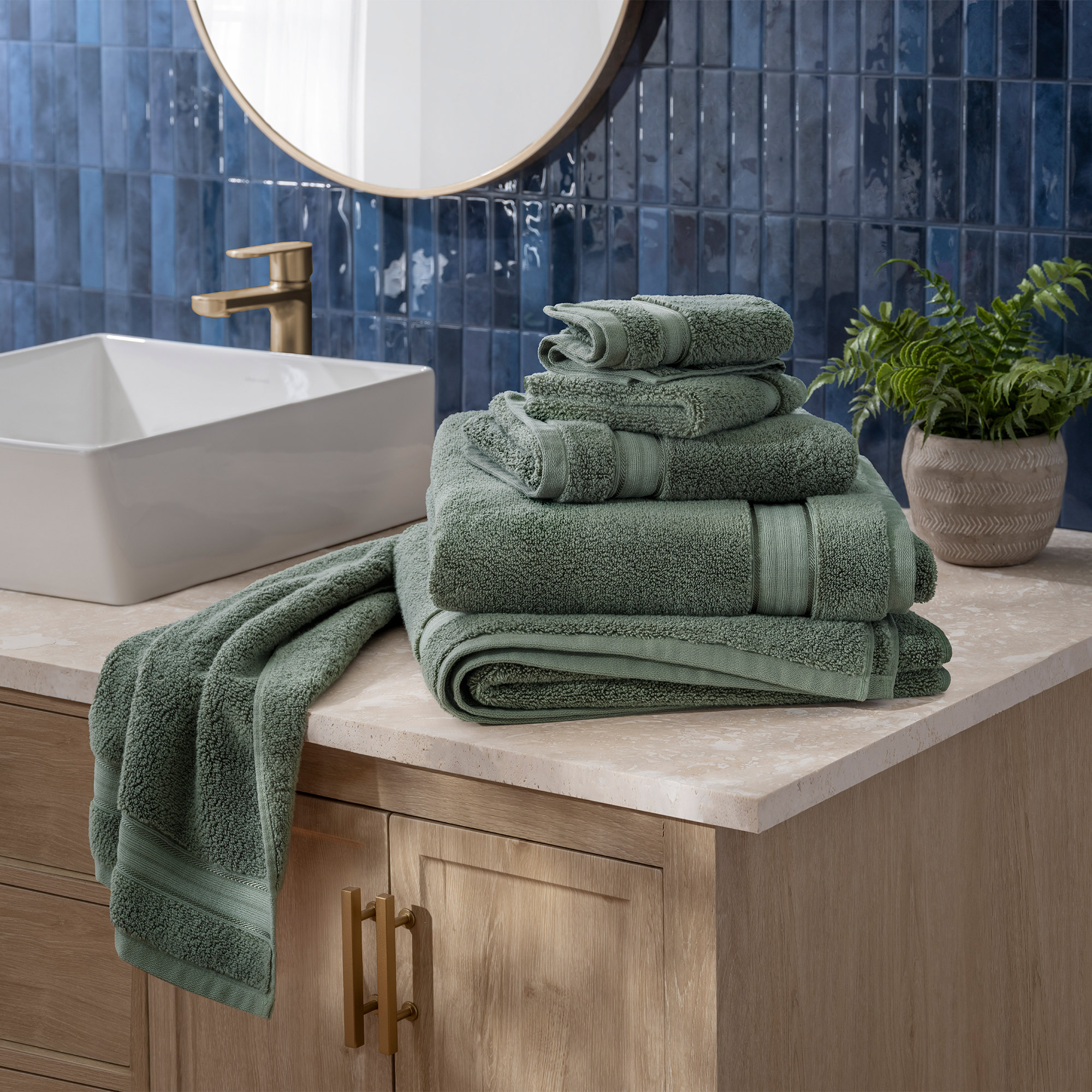 Purely Indulgent 100% Egyptian Cotton Towels, 6-piece Set