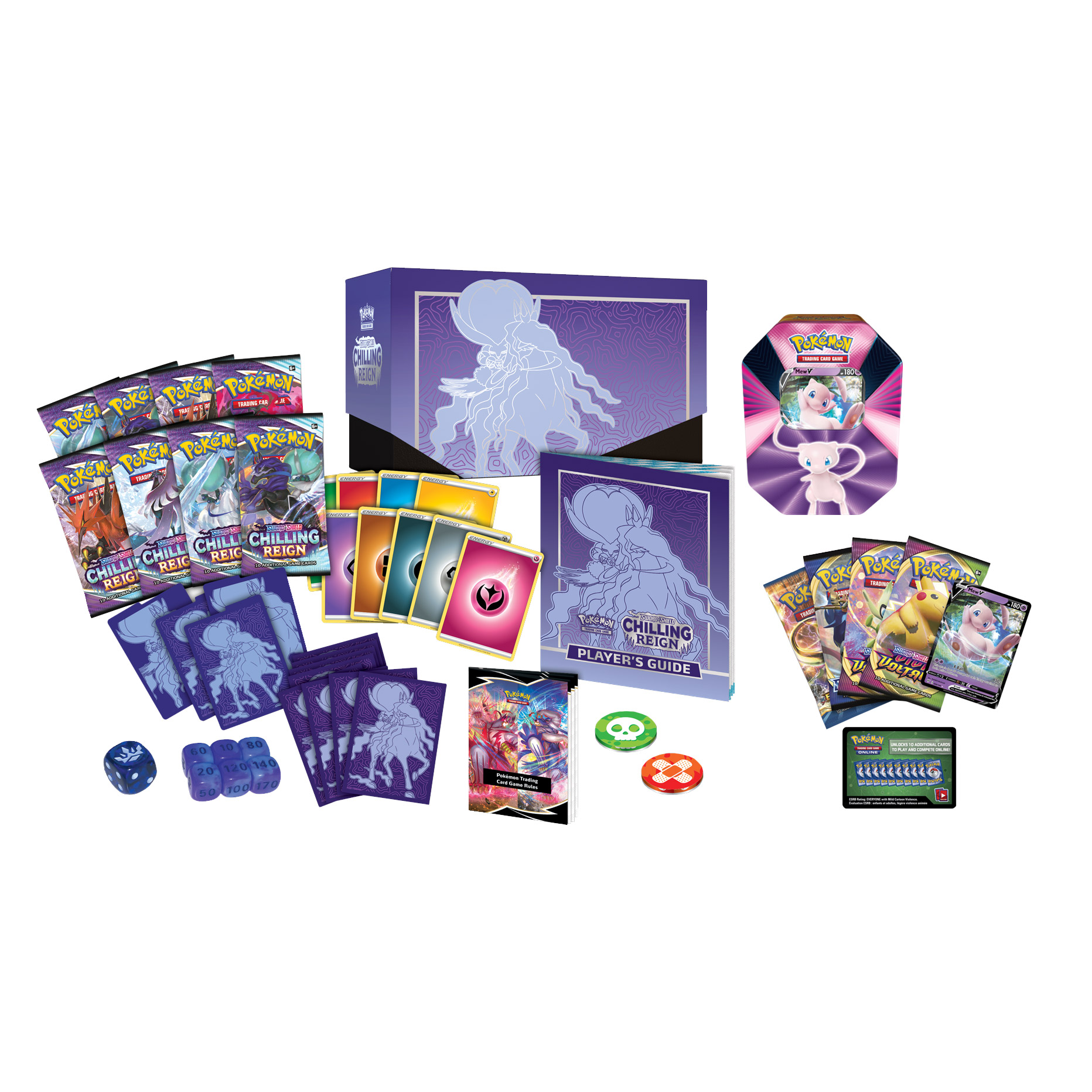 Pokémon Chilling Reign Elite Trainer Box + Mew Window Tin