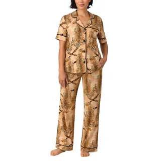 ROOM SERVICE WOMEN'S SHORT SLEEVE NOTCH COLLAR SET