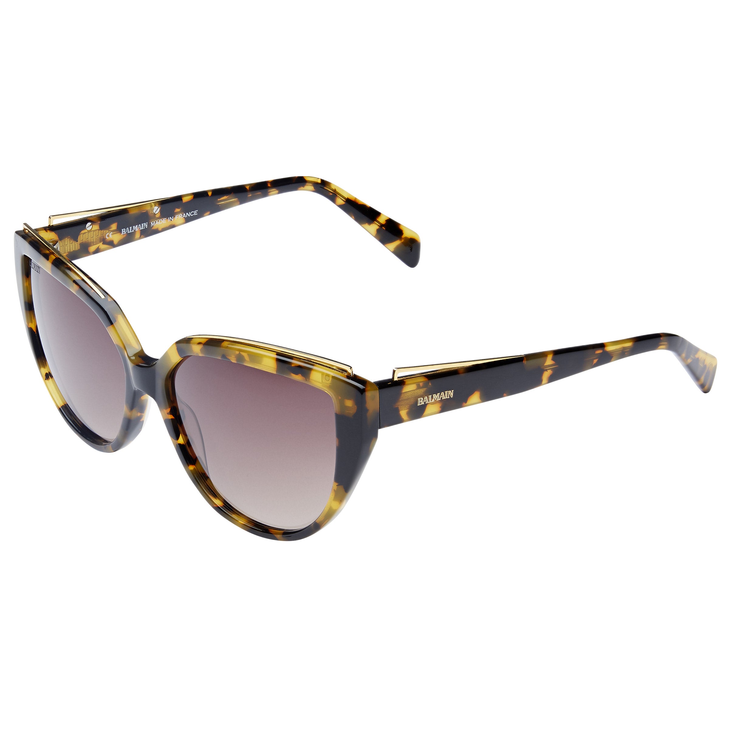 Cat eye Tortoise Aviator sunglasses by BALMAIN ??️⭐️ Women main image 4