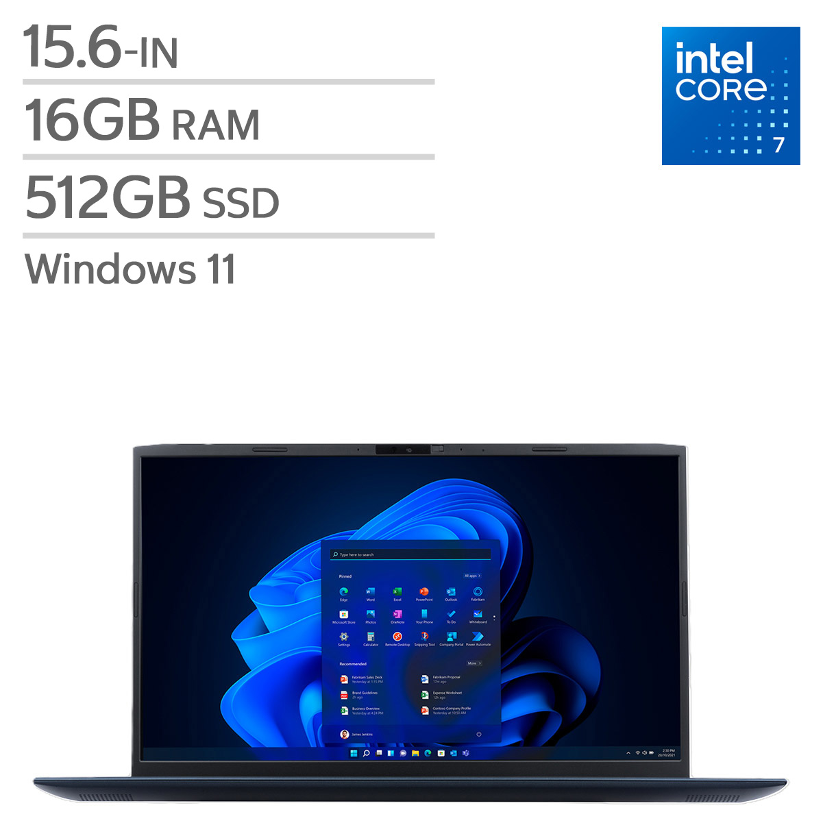 Dynabook Satellite Pro 15.6-in. Laptop, Intel Core 7 150U – 16GB