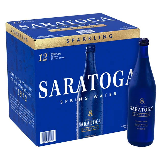 SARATOGA SPRING WATER 24/ 12OZ GLASS BOTTLE