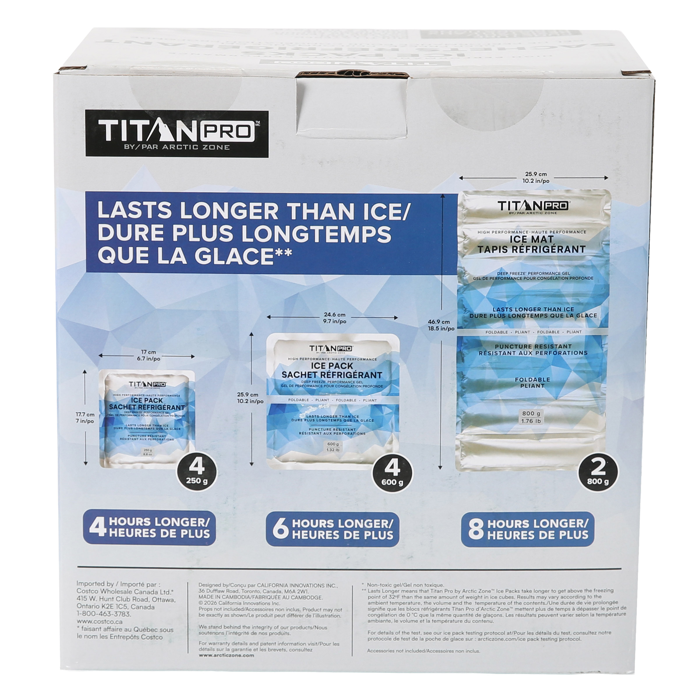 Titan Pro - Arctic Zone - High Performance Ice Packs with Deep