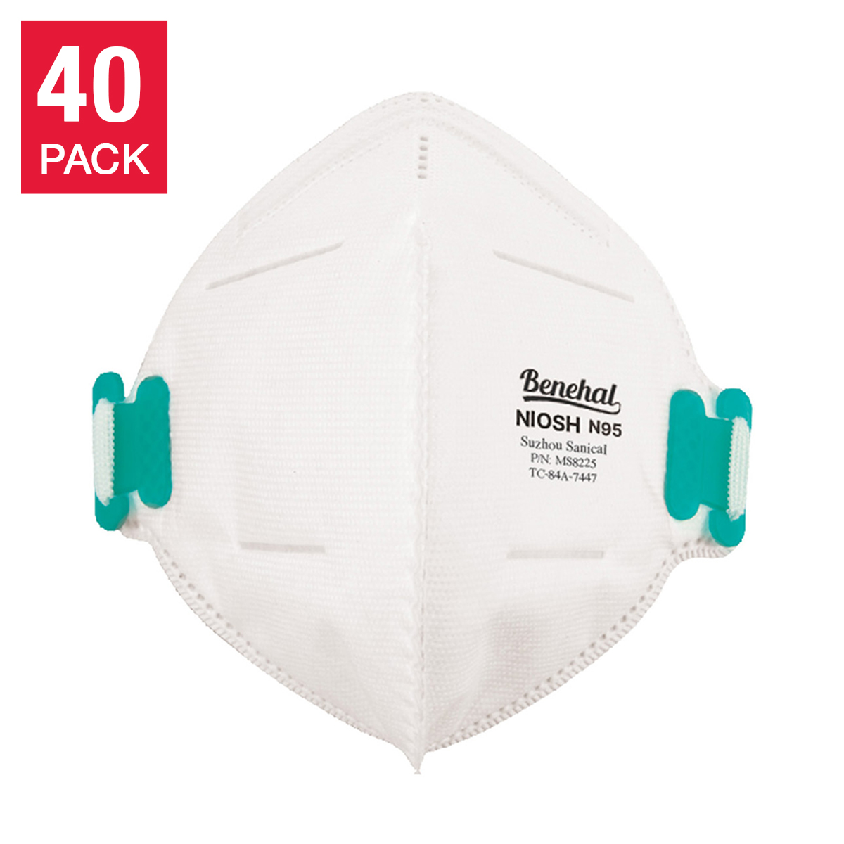Medsup NIOSH N95 Particulate Respirator 40 Masks