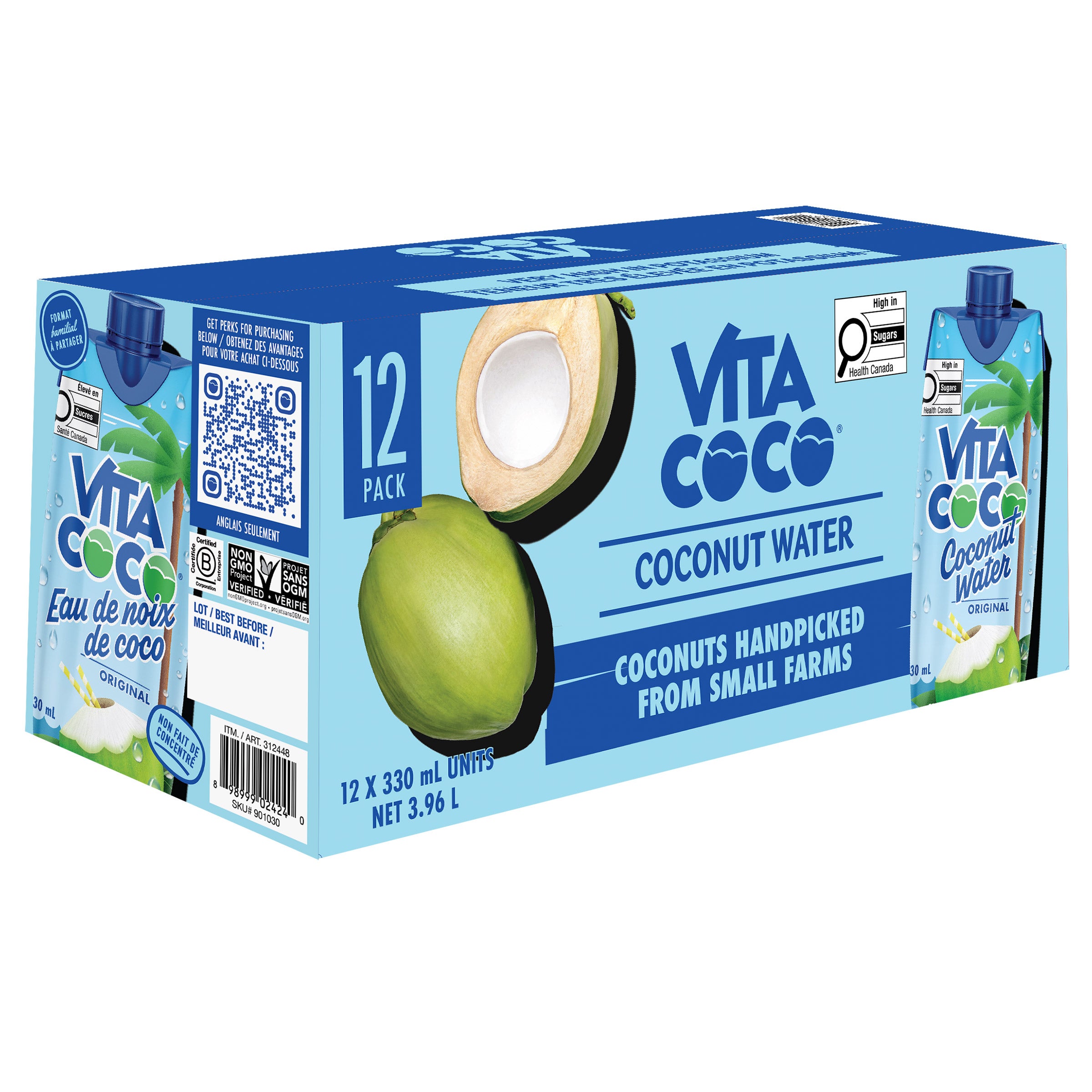 Vita Coco, Pure Coconut Water, 12 × 330 mL | Costco