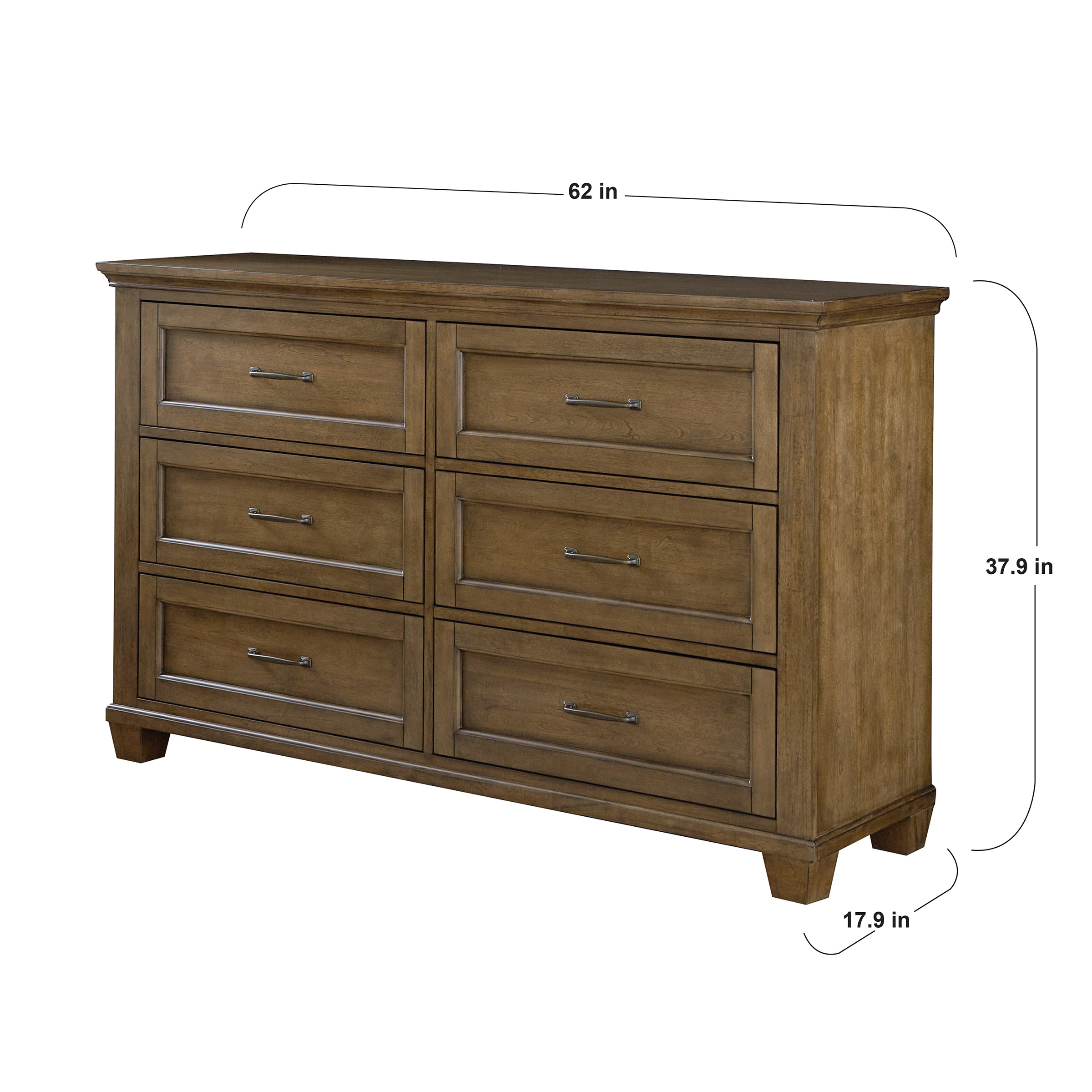 green emerald velvet dress DaVinci Charlie 6-Drawer Double Dresser