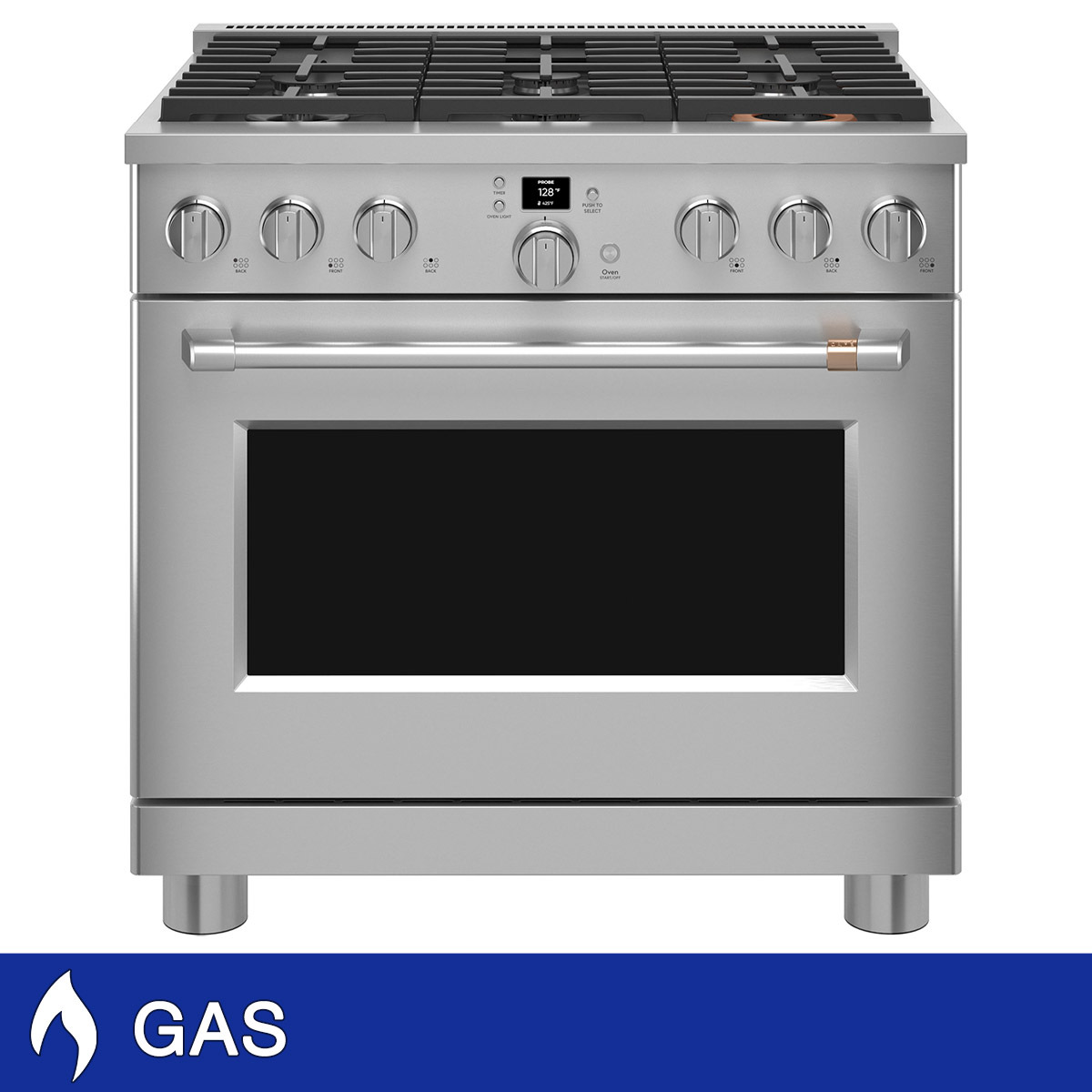 Café 36" 6.2 cu. ft. GAS Professional Range with Convection  6 Burners  WiFi