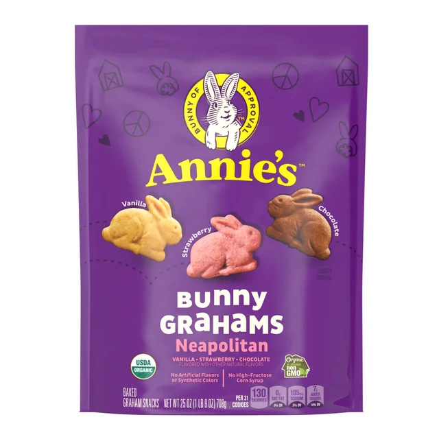 ANNIES ORGANIC BUNNY SNACK NEOPOLITAN 25OZ (1.56 LBS)