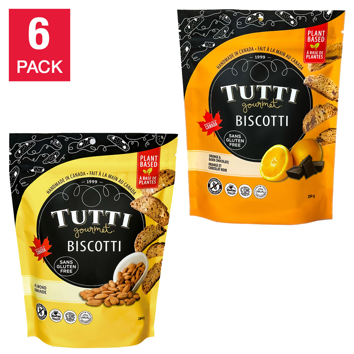 Tutti Gourmet - Gluten Free Biscotti, 6 × 284 g | Costco